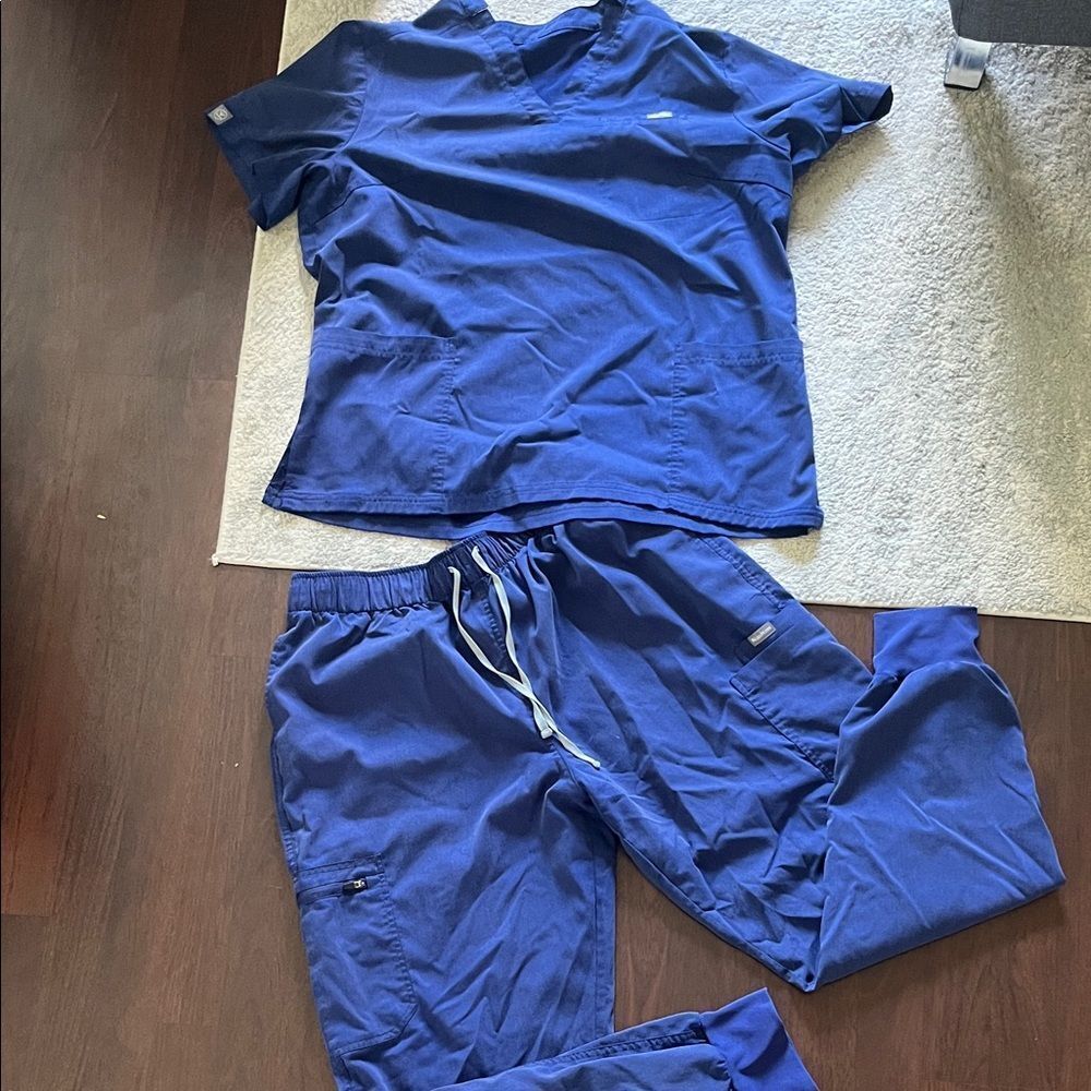 Blue Scrub Set